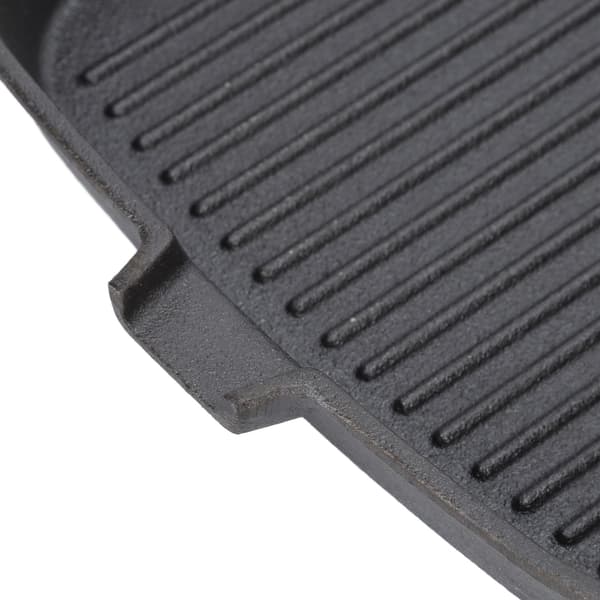Nonstick Grill Pan, 24cm, Heat-Resistant Handle, Iron Ridges, Frying Pan for Home Kitchen