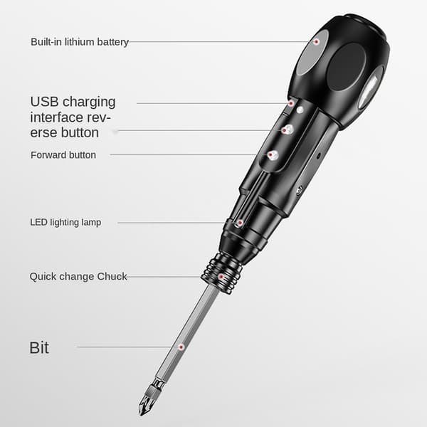Electric Screwdrivers with LED Light Repair Tool for Phones for DIY Projects