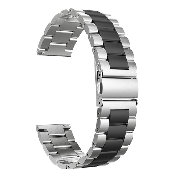 2-pak rustfri stålremme til Samsung Gear S2/Gear Sport 20 mm