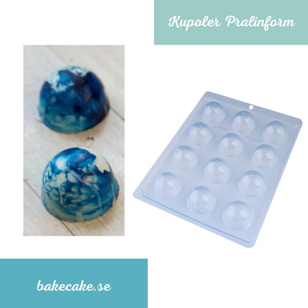 Pralineform Kuppel Chokoladeform - BWB 9338 Transparent transparent