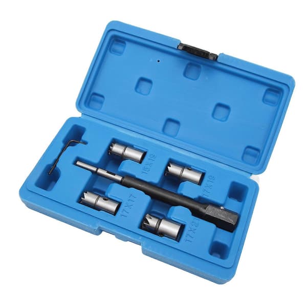 5-piece Diesel Injector Seat Cutter Tool Set High Hardness Robust Practical with Hex Key for CDI Engines