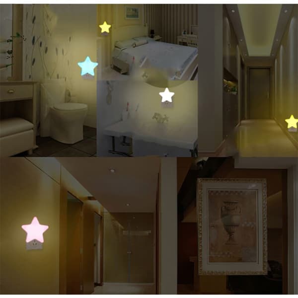 Ny ny fem gren LED-lys sensor LED med varm energibesparende funksjon (hvit)