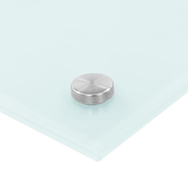 vidaXL Stænkplade mælkehvid 70x50 cm hærdet glas Vit white