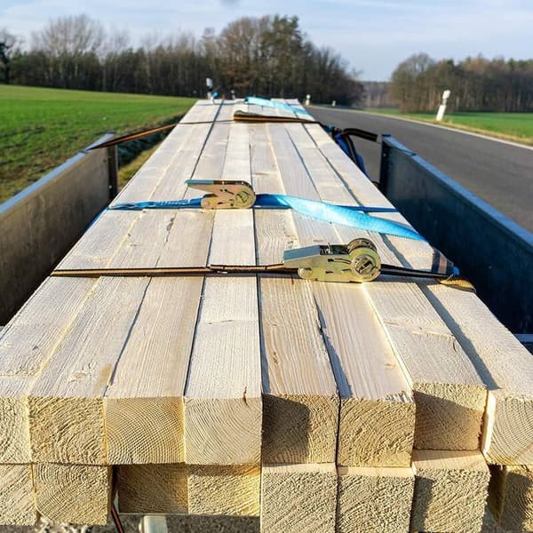Strop med skralde 10m x 25mm 250kg Arbejdsbelastning 2 stk. Laststropper