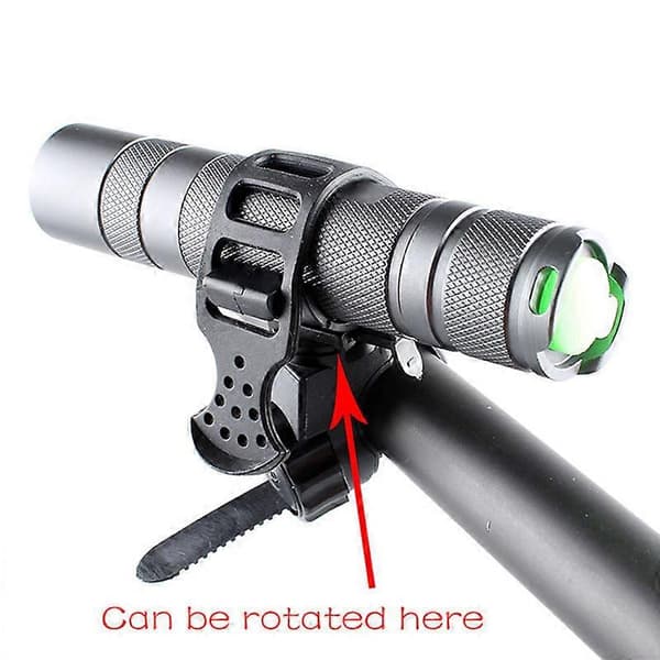 Bicycle Light Mount Holder Handlebar Rubber Bike Light Clip Easy Mount 360 Degree Rotation Adjustable