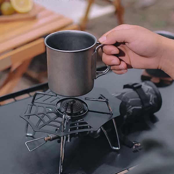 Spider Web Heat Insulation Board Camping Gas Tank Burner Head Heat Shield