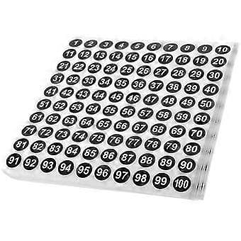 50 Sheets Number Decals Number Labels Clothing Classification Decals Clothing Number Labels
