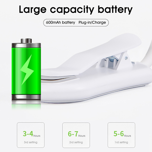 BekaTech 7 LED -lukulamppu 3 valovärillä, valkoinen