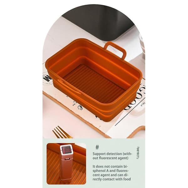 Silikonfrityrforinger, Airfryer-kurv for Ninja Dz201410, Frityrkoker