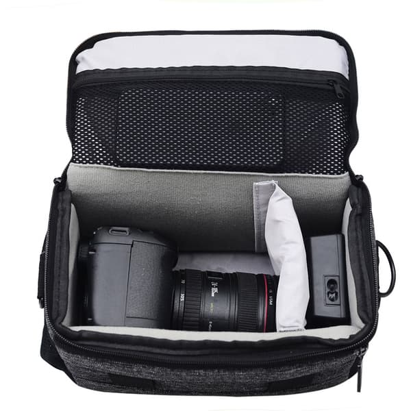 23cm*12cm*17cm (Grå) Kompakt kameraväska för SLR/DSLR med C C