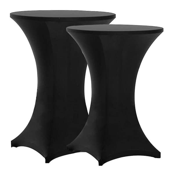 30x42 inch Square Corner Tablecloth Cover Black Bench Cover Decoration