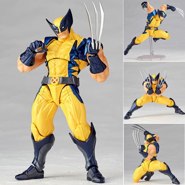 Anime X-Men Wolverine Actionfigur Leketøy 16cm Modell Revoltech Amazing Yamaguchi Skrivebordsdekorasjon
