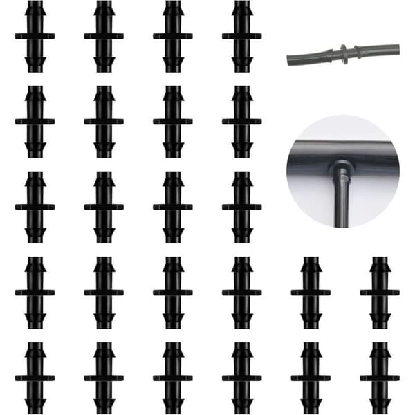 200 dele drypvandingsfittings, modhagerfittings til drypvanding egnet til 4/7 tommer slange