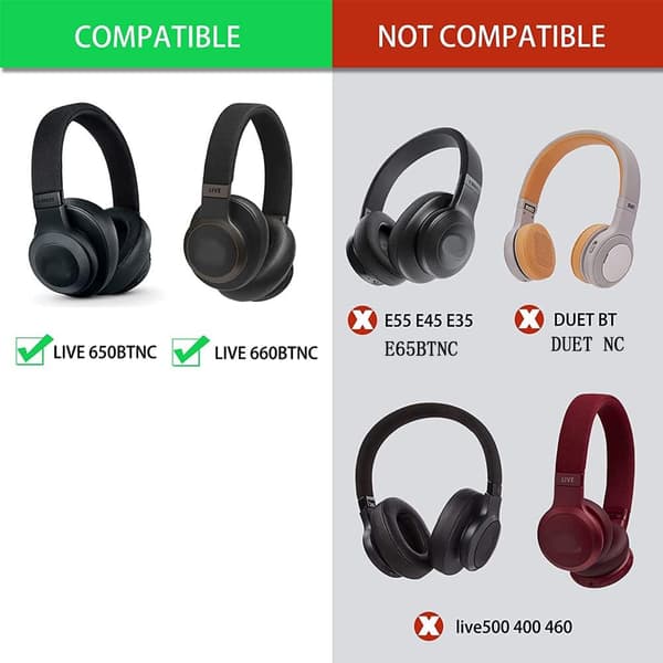 Korvatyynyt JBL LIVE650BTNC/660NC 1 pari sininen