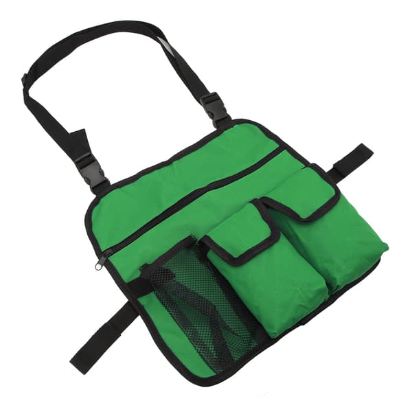 Strandstol Armleneveske 600D Oxford-stoff Multifunksjonell Utendørs Stolorganisator for Camping Grønn