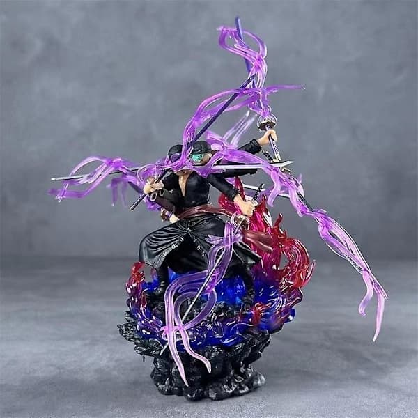 14cm Anime One Piece Zoro Figur Wano Onigashima 9 Sverdstil Actionfigur PVC Statue Modell Samleobjekt Dekorasjon Leketøy Gave