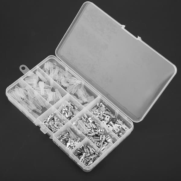 270 stk. Han- & Hun Spade Terminal Trådkontakter Kit 2.8mm / 4.8mm / 6.3mm, DUBUNS