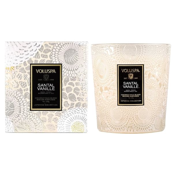 Voluspa Classic Boxed Candle Santal Vanille 255g Varm vit white