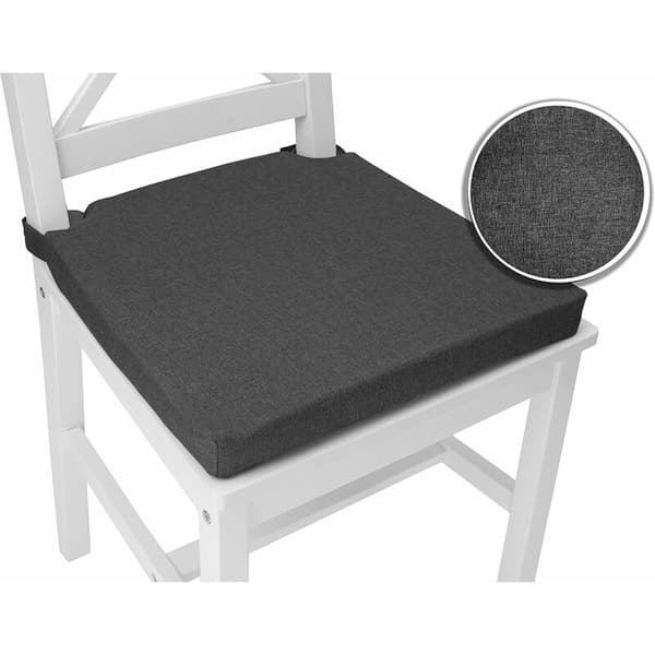 Sett med 4 trapesformede stolputer - 42x35cm med avtakbart vaskbart trekk [JUN]