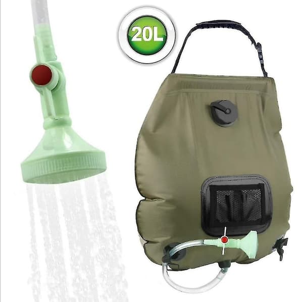 Campingbruser Solbruser, 20l Solbruser Camping Solvarmer Taske Bærbar Campingbruser Udendørs Varmtvandsbruser Taske Vandretur Vandpose