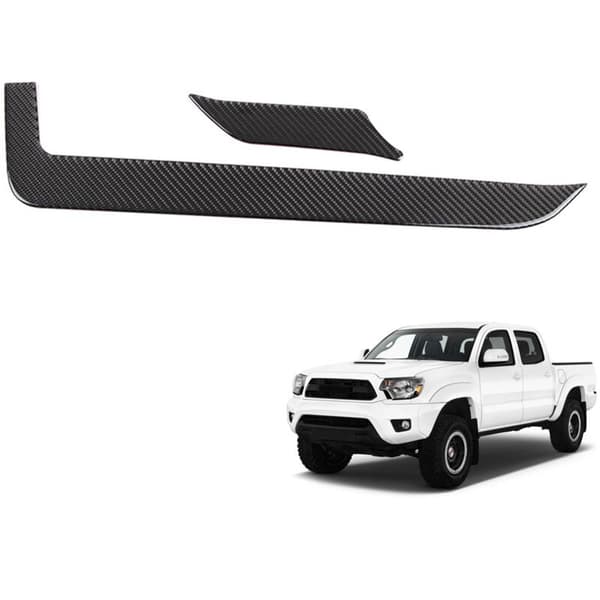 Decorative Carbon Fiber Center Console Gear Shift Panel Cover for 2015-2020