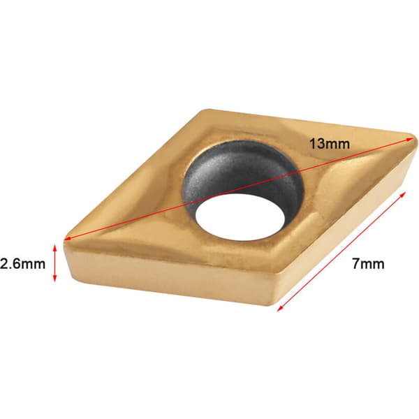 Lathe Inserts, 10 Pcs CNC Inserts, T-Audace Stainless Steel Lathe Tool with Box for Metal Cutting Lathe Tools