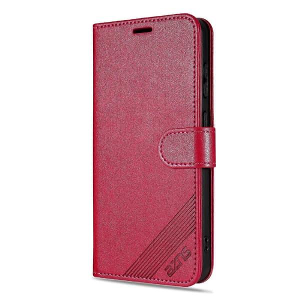 AZNS Sauehudtekstur Flip Case Rød For Samsung Galaxy A56 5G Red