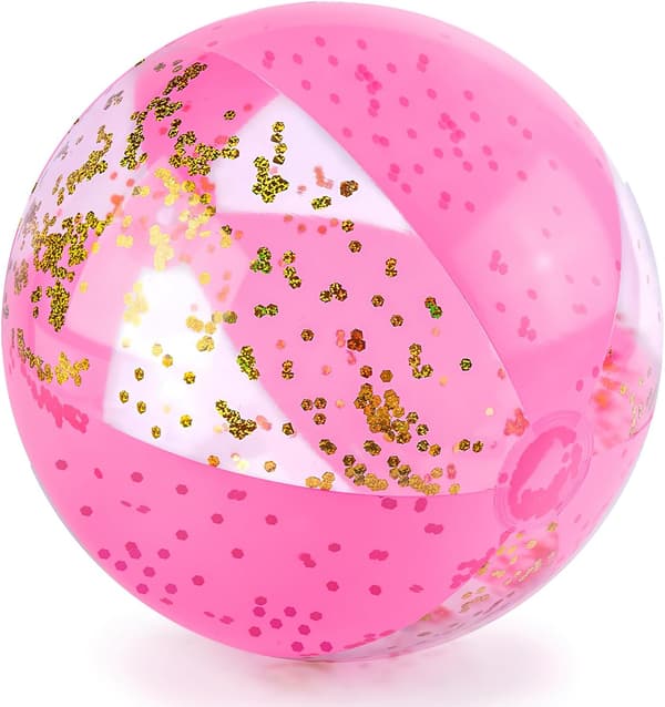 Badebold, Glitter Badebold Oppustelige Badebolde til Børn og Småbørn Poolbolde Sommerfestartikler