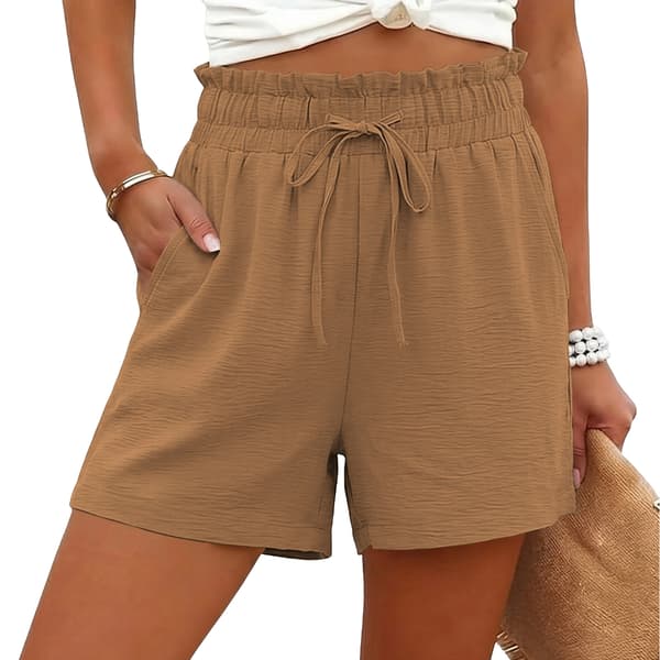 Shorts til kvinder Afslappede brede ben med snøre Shorts til strandferie blå blue XL
