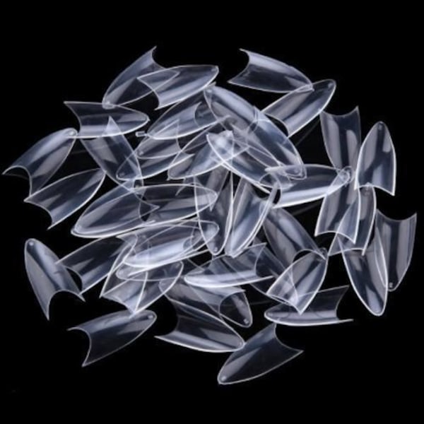 500 st nageltippar stiletto tippar lösnaglar nageltippar Vit White