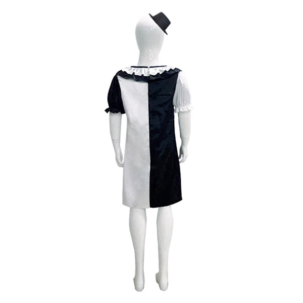 Halloween Kostume Cosplay Film Terrifier Jumpsuit Til Børn Drenge Piger Tv Art The Clown Joker Horror Festtøj C C 120cm