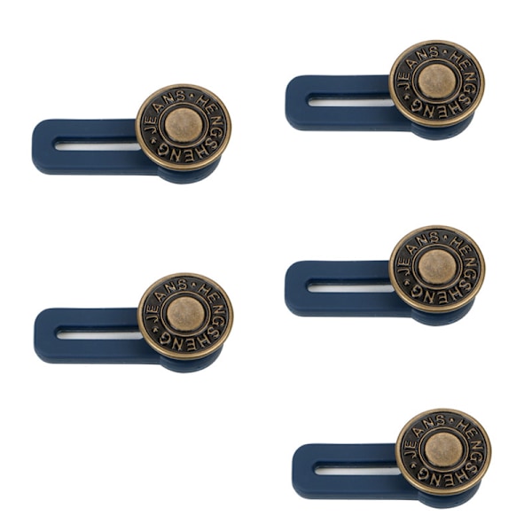 Midjeförlängare för jeans, kjolar och byxor 5-pack Blå