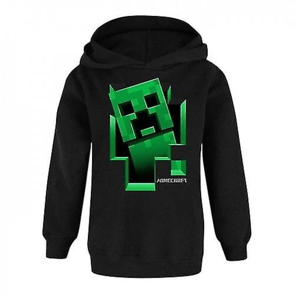 Minecraft Børne/Kids Creeper Indvendig Hoodie 7-8 Years