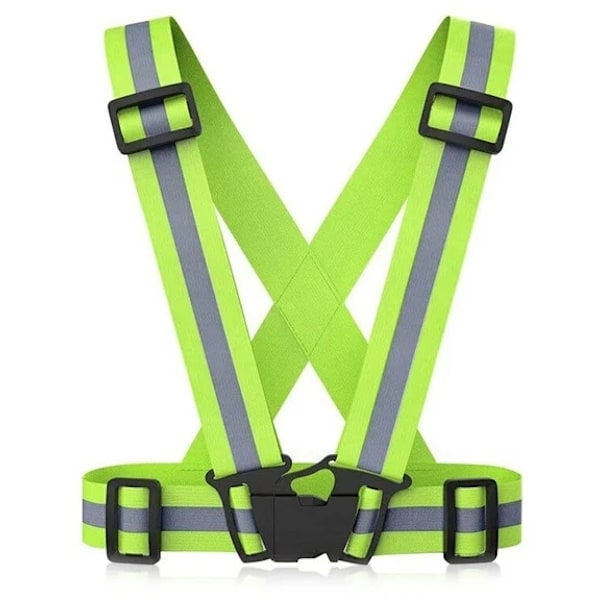 4-pack - Reflexsele för Vuxna & Barn / Reflexväst – Reflex Svart Black one size