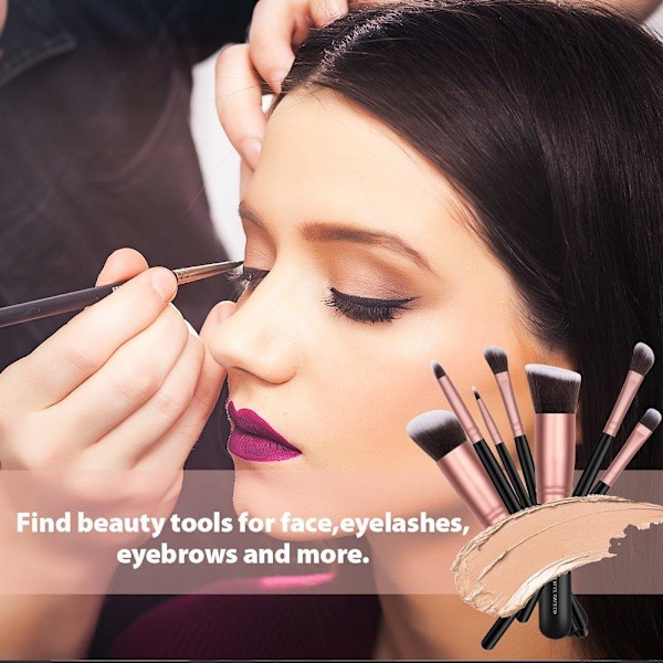 BS01 - BS-MALL 14 stk. eksklusive Make-up / makeup børster af bedste kvalitet 150