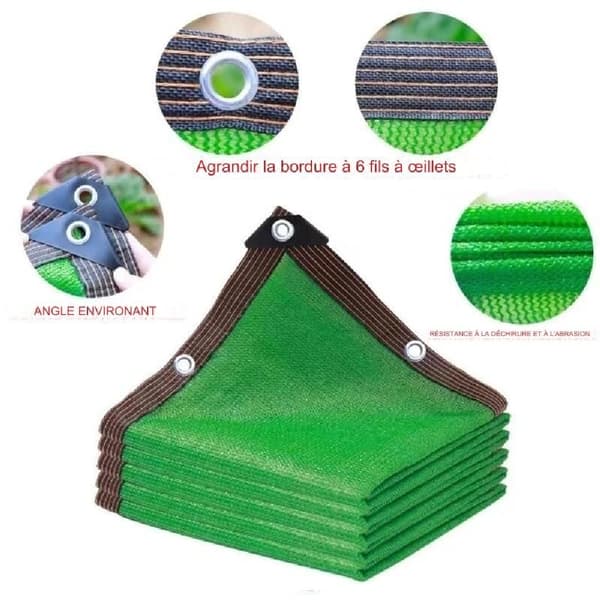 Skuggnät 2m × 3m 12 stift 96% UV-skydd, vindtätt växthus