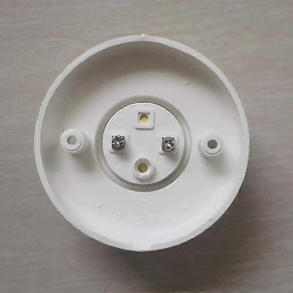4 stk E27 lampeholder, E27 lampeholder rund plastskruebase, E27 vegglampeholder, rund skruelampebase (hvit).Gu.B/bon