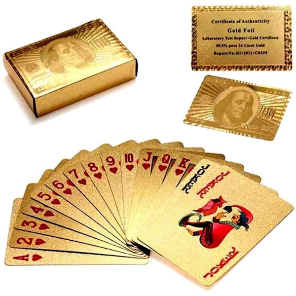 Playing cards / deck - gold p