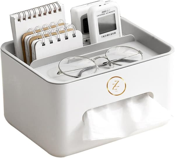 Tissue Box Organisation Cover Holder med Opbevaring Serviet Tissue Box Holder med