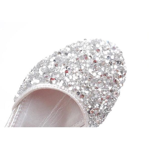 Flickor Paljett Prinsessa Lågklackade Fest Dansskor Silver 33 Silver Silver 33 Silver