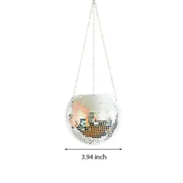 Diskokula Planter Hängande Planter Heminredning Spegel Dekorativa Blomkrukor 10cm