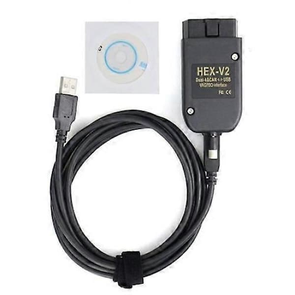 HEX V2 VAG-VCDS 26.3 ATMEGA162 FT232 5054 Bildiagnoseskanner (engelsk versjon)