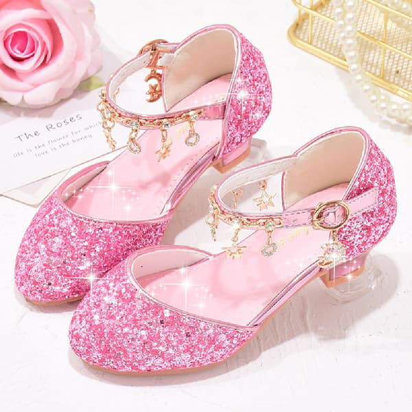Piger Prinsesse Sandaler Mode Nye Varme Sommer Rhinestone Store Børn Performance Sko Åndbare Børns Piger Søde Udklædningssandaler pink 28