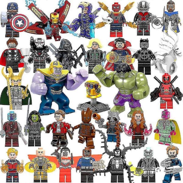 32 stk Marvel Avengers superhelt tegneseriefigurer DC Minifigur gave til barn