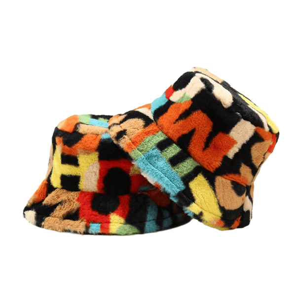 Fuzzy bøllehat til kvinder, pelslignende pelsbøllehat color1