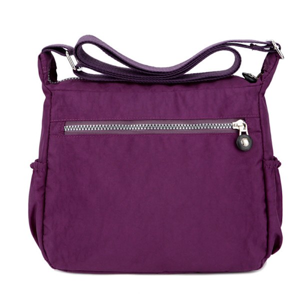 Dam Handväska Canvas Casual Axelväska Vattentät Crossbody Väska Rose Red