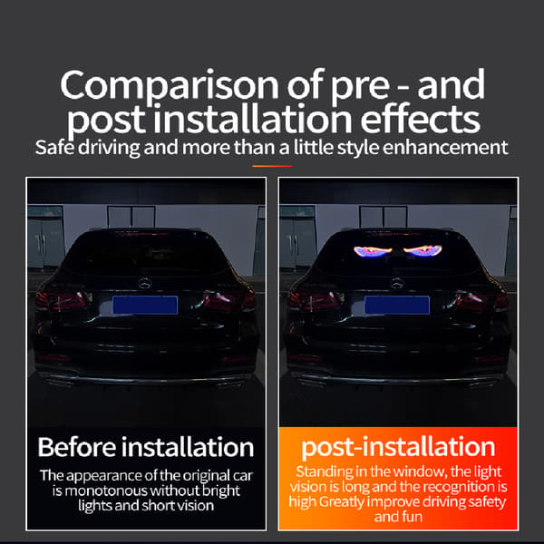 Dynamisk Djævleøje Lys LED Bil Øje Lys Lastbil til Bilrude A1
