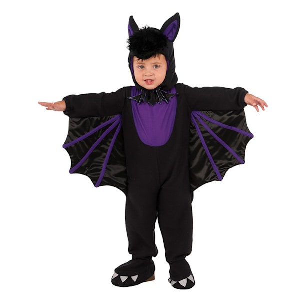 Fladdermusdräkt 110-140cm för Barn Batman Vampyr Cosplay Halloween Kostym M