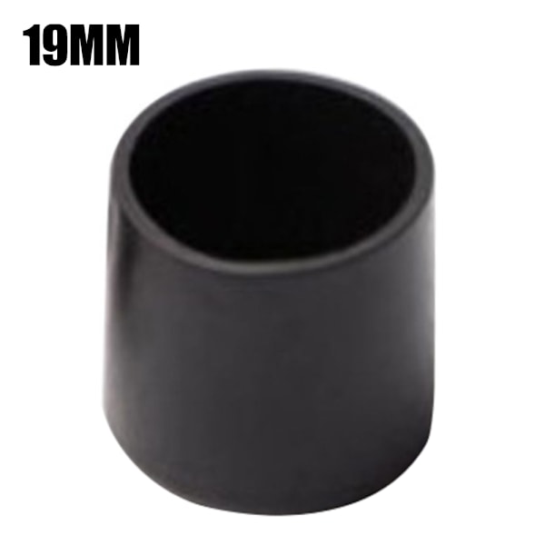 16 stk. Sett med fotsilikonhetter Pute Fotdeksel Svart Y Black 19mm-16PCS