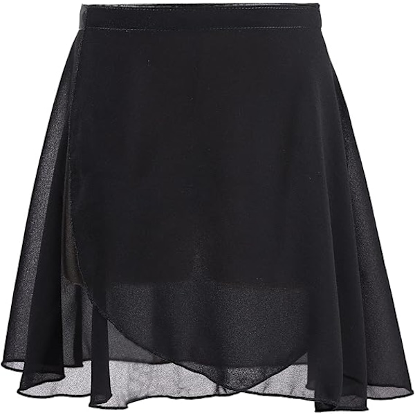 Ballettskjørt i chiffon, justerbart, omslagsmodell, ballett